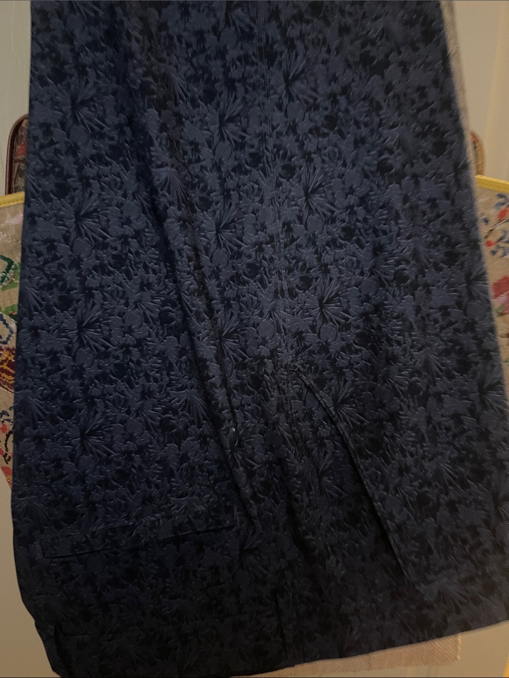 Textured Navy Floral mens shorts
